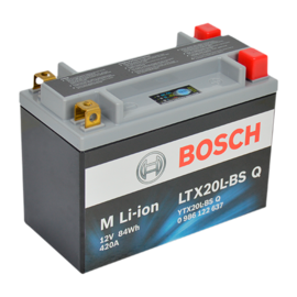 Bosch MC litiumbatteri LTX20L-BS 12volt 7Ah +pol till höger
